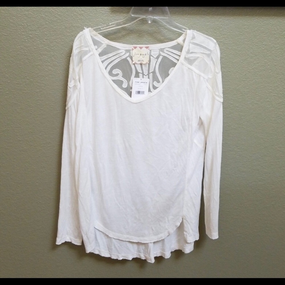 NWT Free People ivory shirt